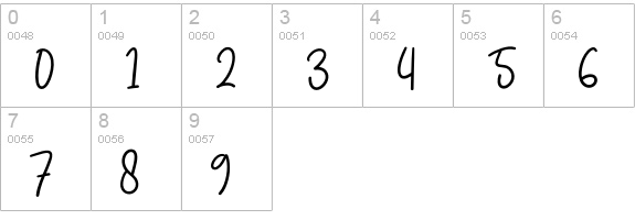 Snowman numbers 0-9 preview