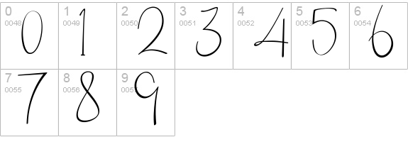 Socialitta numbers 0-9 preview
