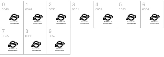 Society Editor Personal Use numbers 0-9 preview