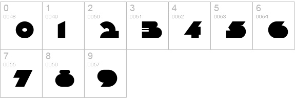 SodaJerkNF numbers 0-9 preview