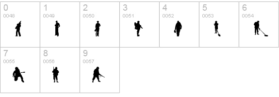 SoldierWW2 numbers 0-9 preview