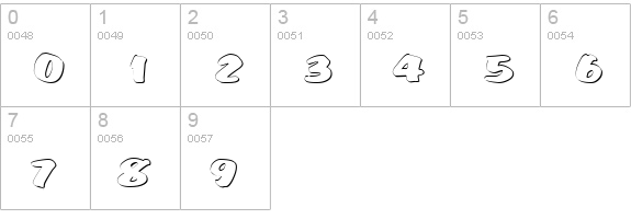 Somora numbers 0-9 preview