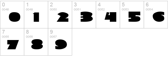 Sorta Deco JL numbers 0-9 preview