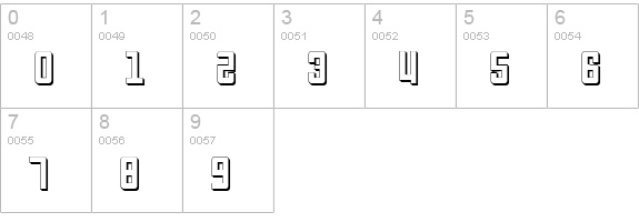 Soviet 3D numbers 0-9 preview