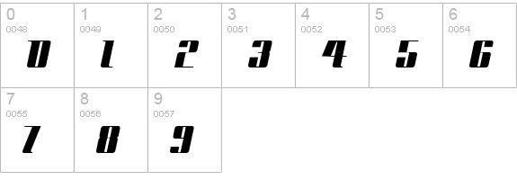 Space Cadet NF numbers 0-9 preview