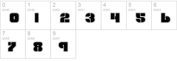 Space Cruiser Pro numbers 0-9 preview