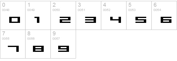 Space Superstars
 numbers 0-9 preview