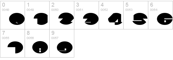 SpaceAce numbers 0-9 preview