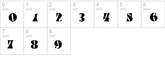 Spacearella numbers 0-9 preview