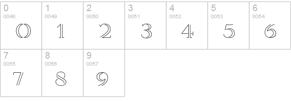 Spaghetti numbers 0-9 preview