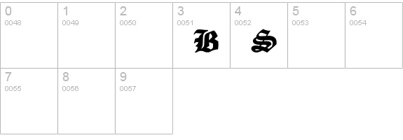 SpecialAlphabetsP03 numbers 0-9 preview
