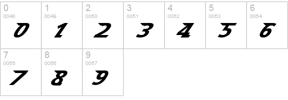 Speedy 12 numbers 0-9 preview