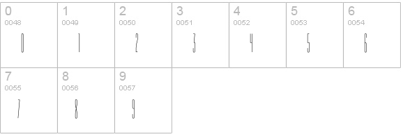 SpiritEF-Regular numbers 0-9 preview
