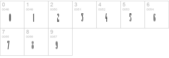 Spitbol Alternate SSi numbers 0-9 preview
