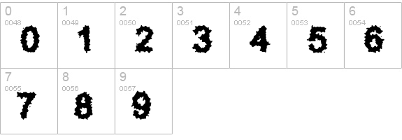 Splatz (BRK) numbers 0-9 preview