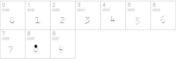 Splendid 66 numbers 0-9 preview