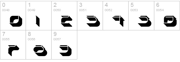 SpondulixNF numbers 0-9 preview