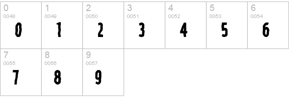 Spooky numbers 0-9 preview