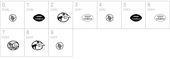 Sporto numbers 0-9 preview