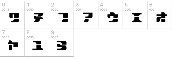 Sportswear-JRegular numbers 0-9 preview