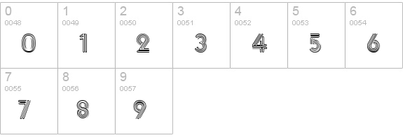 Spotlight numbers 0-9 preview