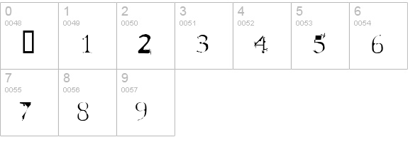 Spyhink numbers 0-9 preview