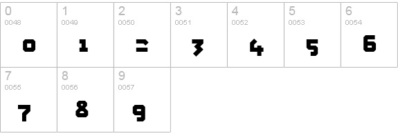 Squid Caps numbers 0-9 preview