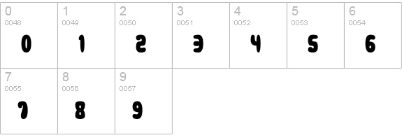 Squidgy Slimes numbers 0-9 preview