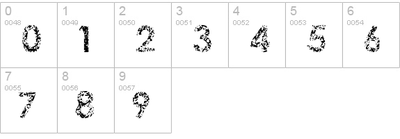 Staccatissmo numbers 0-9 preview