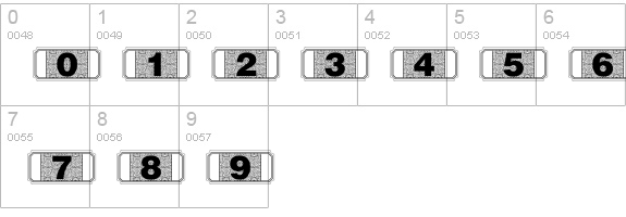 StagTickets numbers 0-9 preview