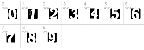 Stampoo numbers 0-9 preview