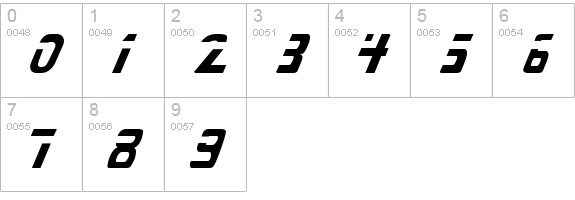 Star Next numbers 0-9 preview