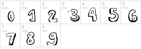 STARGUIDES numbers 0-9 preview