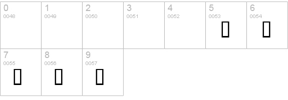 Starlite numbers 0-9 preview