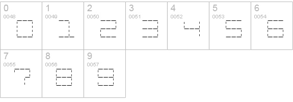 Stash of Dashes numbers 0-9 preview