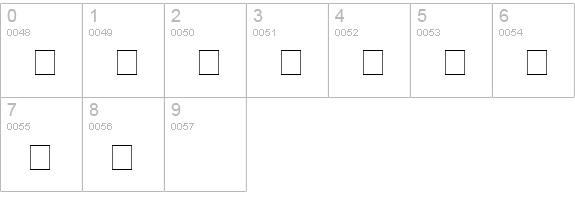 StickLetter Medium numbers 0-9 preview