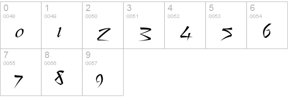 Still Time numbers 0-9 preview