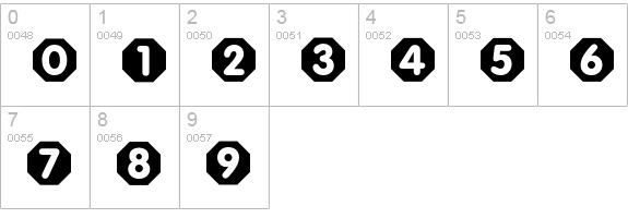StopAndGo numbers 0-9 preview