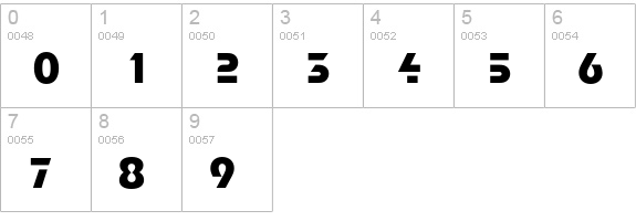 StopEF numbers 0-9 preview