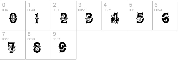 Streamers NF numbers 0-9 preview