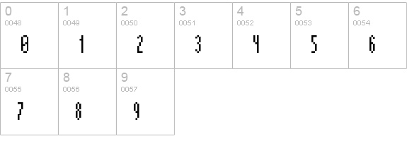 Streeeeetch Regular numbers 0-9 preview