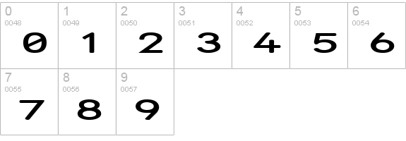 Street - Expanded Semi numbers 0-9 preview