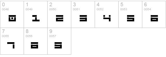 Stuntman Laser numbers 0-9 preview