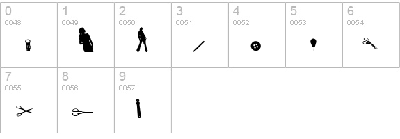 Subeve numbers 0-9 preview