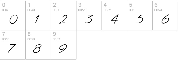 SuccotashHmk numbers 0-9 preview