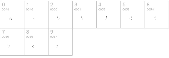 SudegnakNo3c numbers 0-9 preview