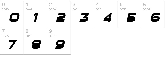 Sui Generis Bold Italic numbers 0-9 preview