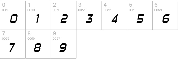 Sui Generis Condensed Light Italic numbers 0-9 preview