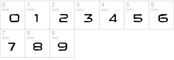 Sui Generis Gaunt numbers 0-9 preview