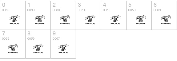 Sultan Cafe Decor PERSONAL USE numbers 0-9 preview